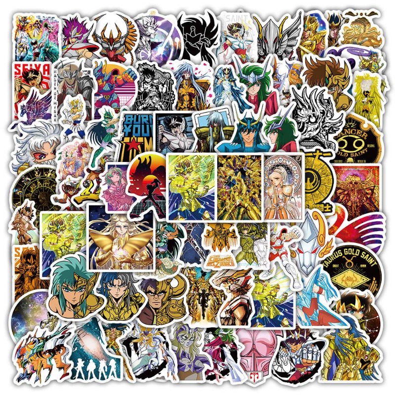 Laptop Accessories Stickers - 101 Pezzi Adesivi Anime Saint Seiya,